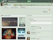 Tablet Screenshot of cuclick.deviantart.com
