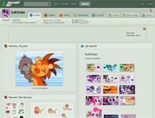 Tablet Screenshot of kukimao.deviantart.com