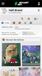 Mobile Screenshot of half-breed.deviantart.com