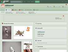 Tablet Screenshot of calebsawyer.deviantart.com