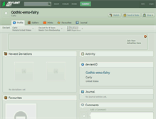 Tablet Screenshot of gothic-emo-fairy.deviantart.com