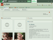 Tablet Screenshot of mr-disease.deviantart.com