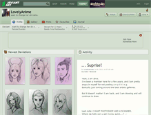 Tablet Screenshot of lovelyanime.deviantart.com