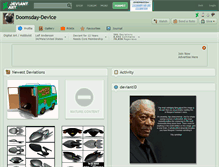Tablet Screenshot of doomsday-device.deviantart.com