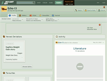 Tablet Screenshot of echo-13.deviantart.com