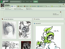 Tablet Screenshot of kebaka.deviantart.com