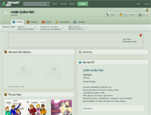 Tablet Screenshot of code-lyoko-fan.deviantart.com