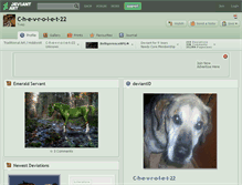 Tablet Screenshot of c-h-e-v-r-o-l-e-t-22.deviantart.com