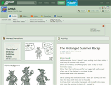 Tablet Screenshot of amtyk.deviantart.com