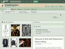 Tablet Screenshot of pinkgaffproductions.deviantart.com