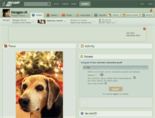 Tablet Screenshot of meagan-m.deviantart.com