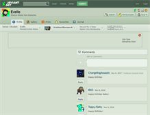 Tablet Screenshot of evello.deviantart.com