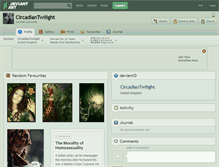 Tablet Screenshot of circadiantwilight.deviantart.com