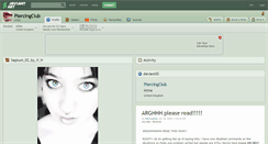 Desktop Screenshot of piercingclub.deviantart.com