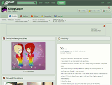 Tablet Screenshot of killingkasper.deviantart.com