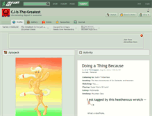 Tablet Screenshot of cj-is-the-greatest.deviantart.com