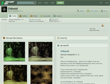 Tablet Screenshot of chitonid.deviantart.com