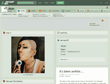 Tablet Screenshot of jitzin.deviantart.com
