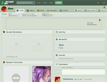 Tablet Screenshot of dbee.deviantart.com
