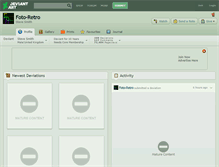 Tablet Screenshot of foto-retro.deviantart.com