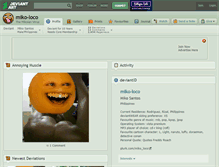 Tablet Screenshot of miko-loco.deviantart.com