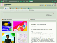 Tablet Screenshot of drawingfan2.deviantart.com