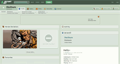 Desktop Screenshot of discl0sure.deviantart.com