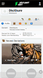 Mobile Screenshot of discl0sure.deviantart.com