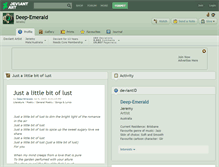 Tablet Screenshot of deep-emerald.deviantart.com