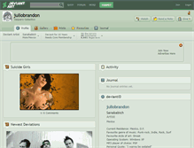 Tablet Screenshot of juliobrandon.deviantart.com