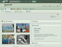 Tablet Screenshot of bonetx100.deviantart.com