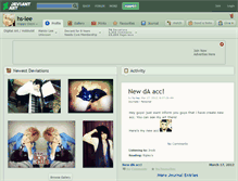 Tablet Screenshot of hs-lee.deviantart.com