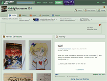 Tablet Screenshot of midnightscreamer101.deviantart.com