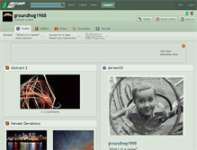 Tablet Screenshot of groundhog1988.deviantart.com