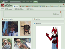 Tablet Screenshot of aofw-fox.deviantart.com