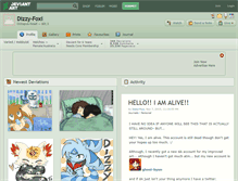 Tablet Screenshot of dizzy-foxi.deviantart.com