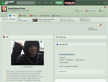 Tablet Screenshot of lonelyisourlives.deviantart.com