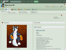 Tablet Screenshot of kiba-lover-88.deviantart.com