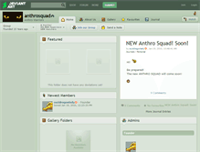 Tablet Screenshot of anthrosquad.deviantart.com