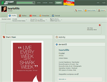 Tablet Screenshot of heartoflife.deviantart.com