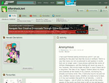 Tablet Screenshot of aftershockjoni.deviantart.com