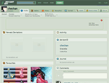 Tablet Screenshot of chechan.deviantart.com