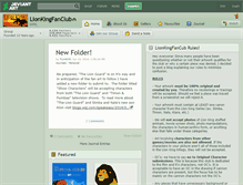 Tablet Screenshot of lionkingfanclub.deviantart.com