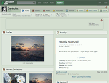 Tablet Screenshot of darinchic.deviantart.com