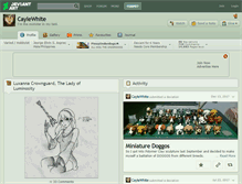 Tablet Screenshot of caylewhite.deviantart.com