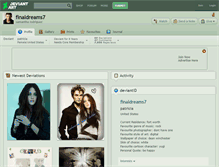 Tablet Screenshot of finaldreams7.deviantart.com