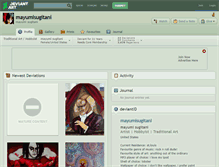 Tablet Screenshot of mayumisugitani.deviantart.com