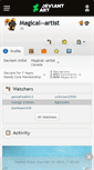Mobile Screenshot of magical--artist.deviantart.com