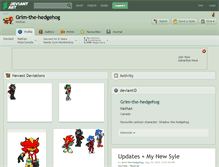 Tablet Screenshot of grim-the-hedgehog.deviantart.com