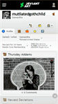Mobile Screenshot of mutilatedgothchild.deviantart.com